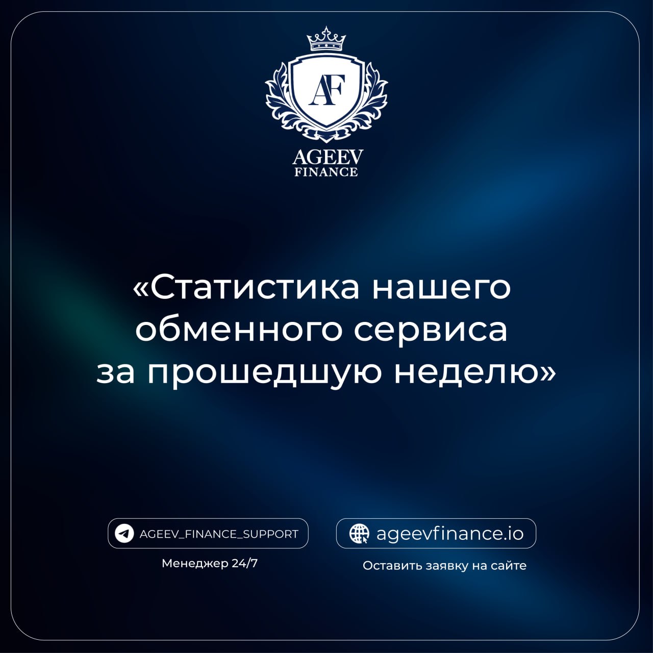 Статистика нашего обменного пункта за неделю